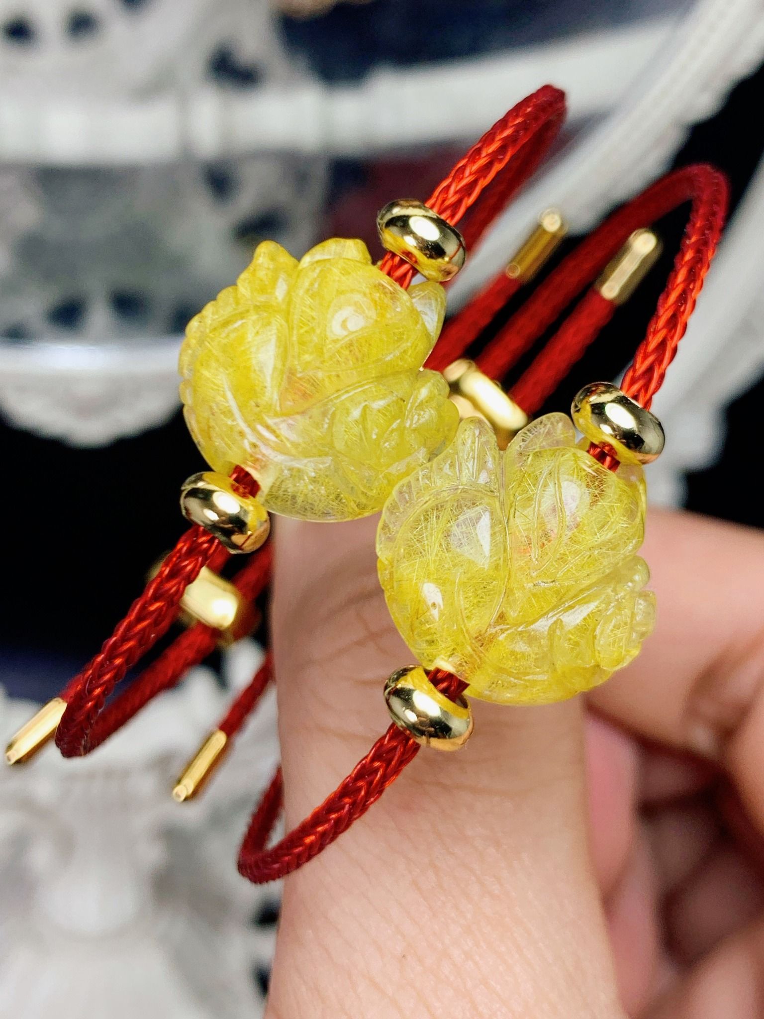 Hồ ly thạch anh tóc xuyên cáp loại đẹp e về thêm cho khách lựa ạ