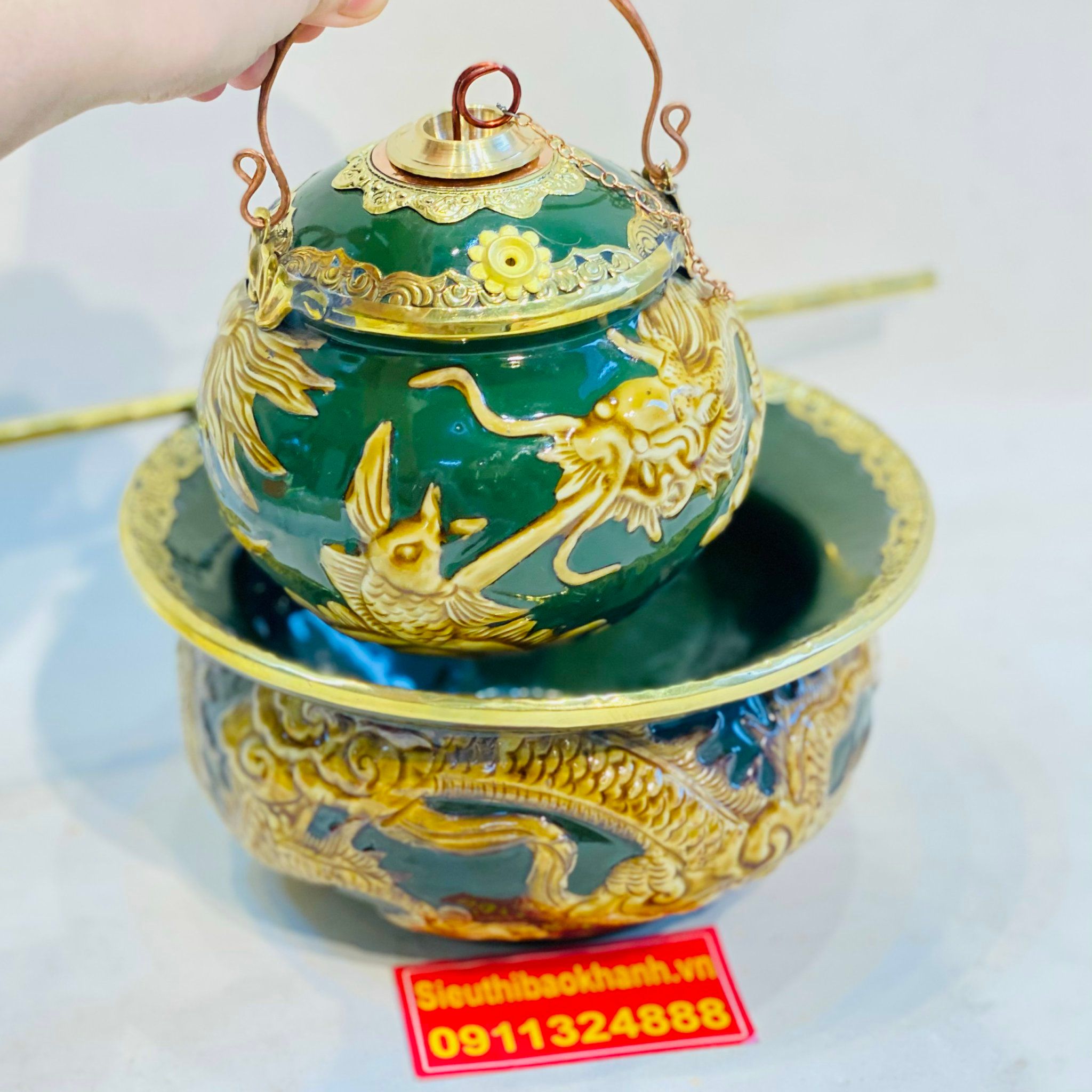 Bộ điếu bát bọc đồng