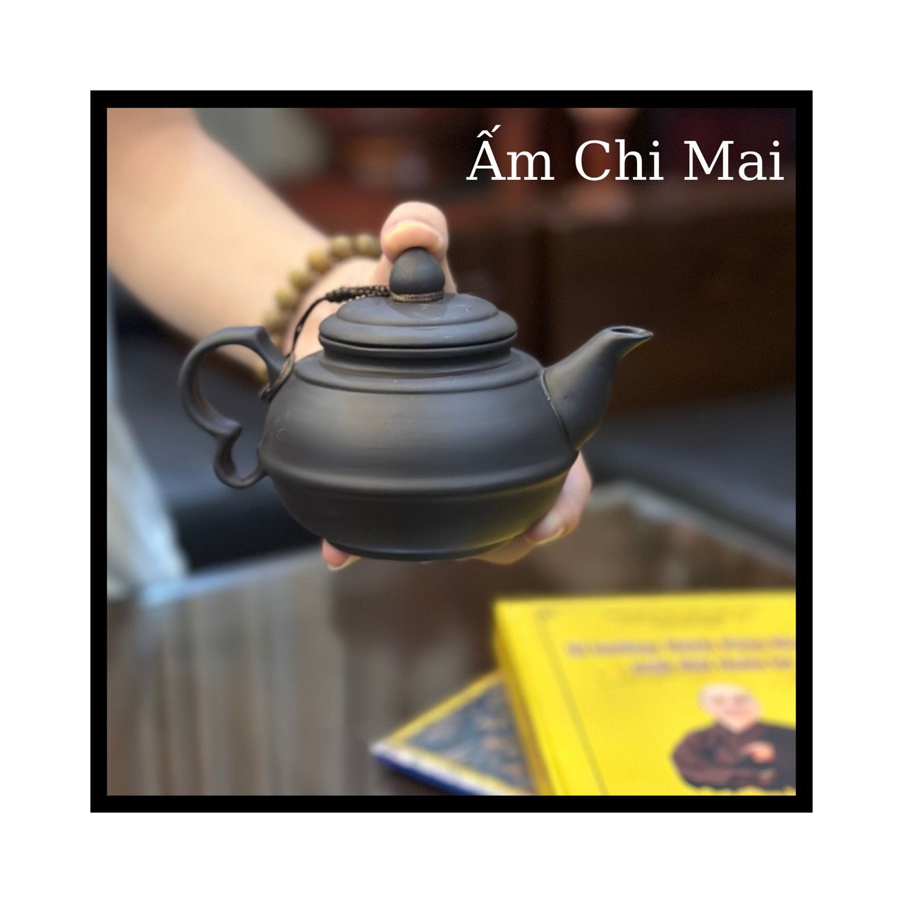 Bộ Ấm Chén Bát Tràng Tử Sa Dáng Chi Mai Dung Tích 350ml
