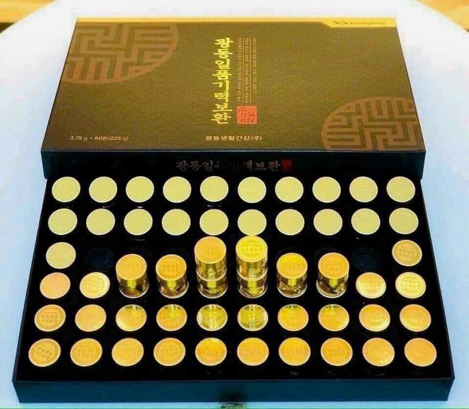 An Cung Ngưu Hoàng Trầm Hương Kwangdong 60 Viên Nhập Khẩu Chính Hãng