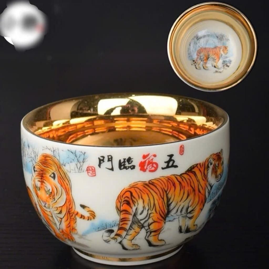 Chén sứ tráng vàng BKCECN-9246