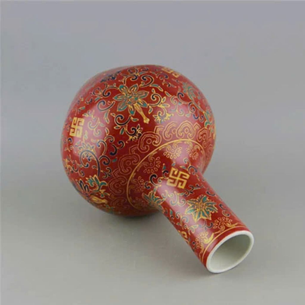 Bình thiên cầu men đỏ BKCECN-9250