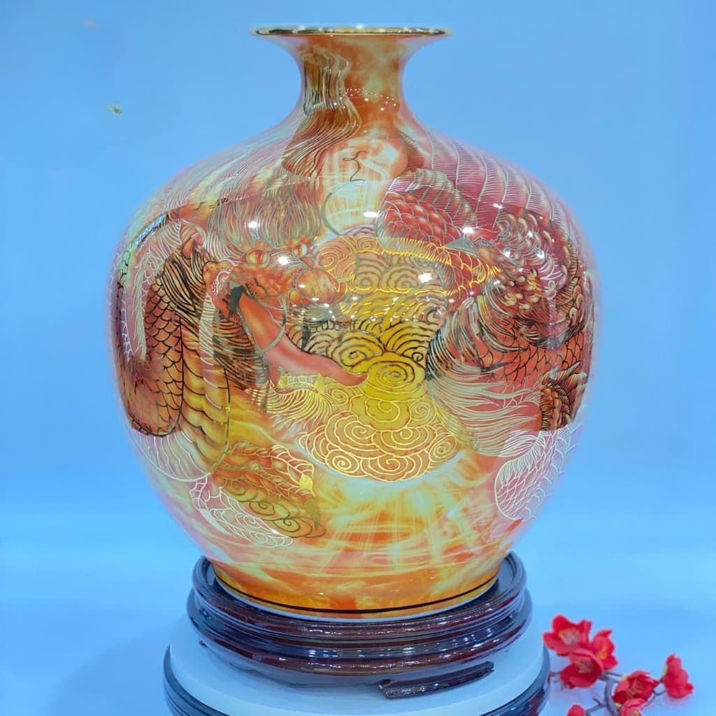 Bình hút lộc vẽ vàng BKCEVN-9003