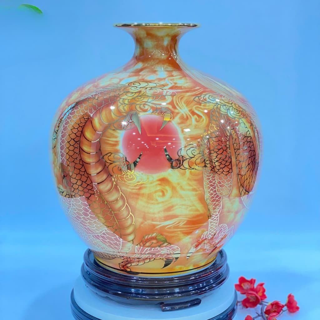 Bình hút lộc vẽ vàng BKCEVN-9003