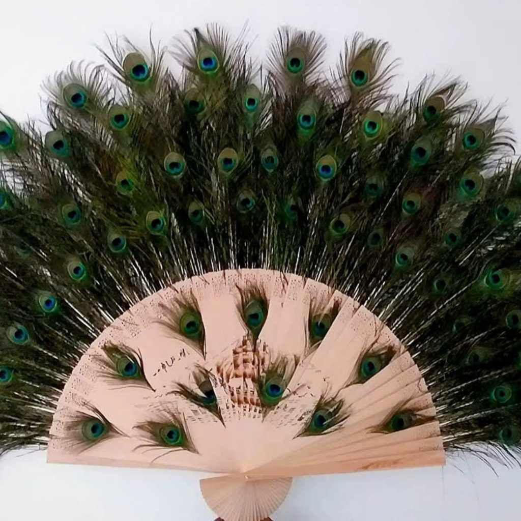 Quạt lông công siêu dày 8 lớp BKFACN-9263