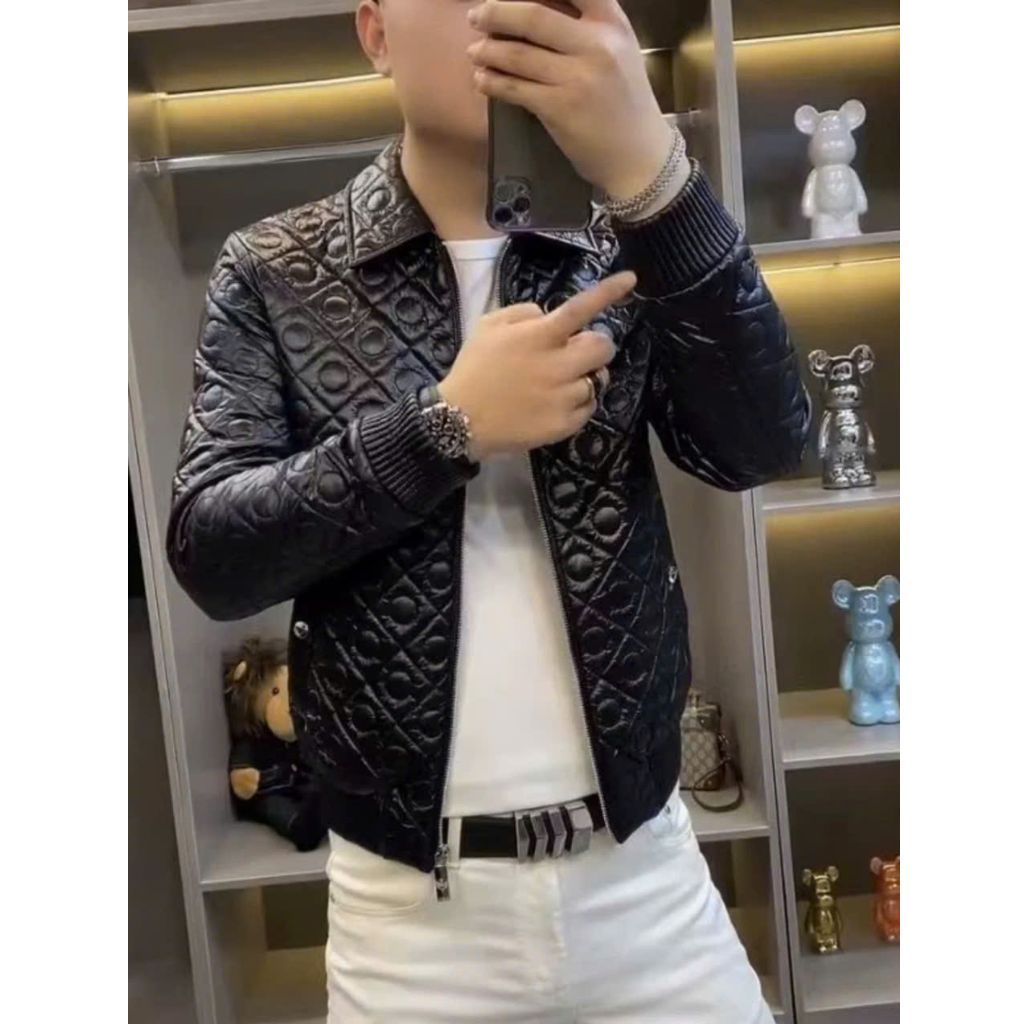 áo khoác da nam phong cách châu Âu BKFAVN-9046