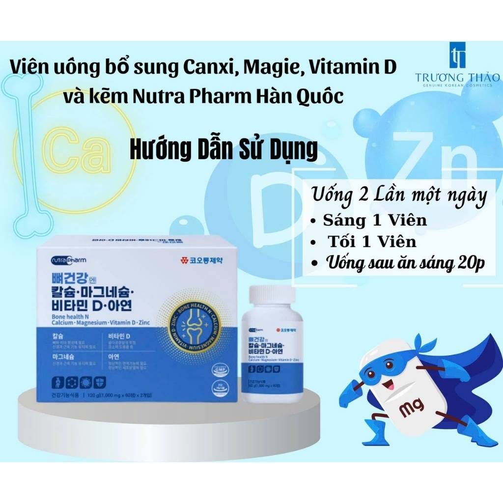 Viên uống bổ sung Canxi – Magie – Vitamin D – Kẽm BKHEKR-9175