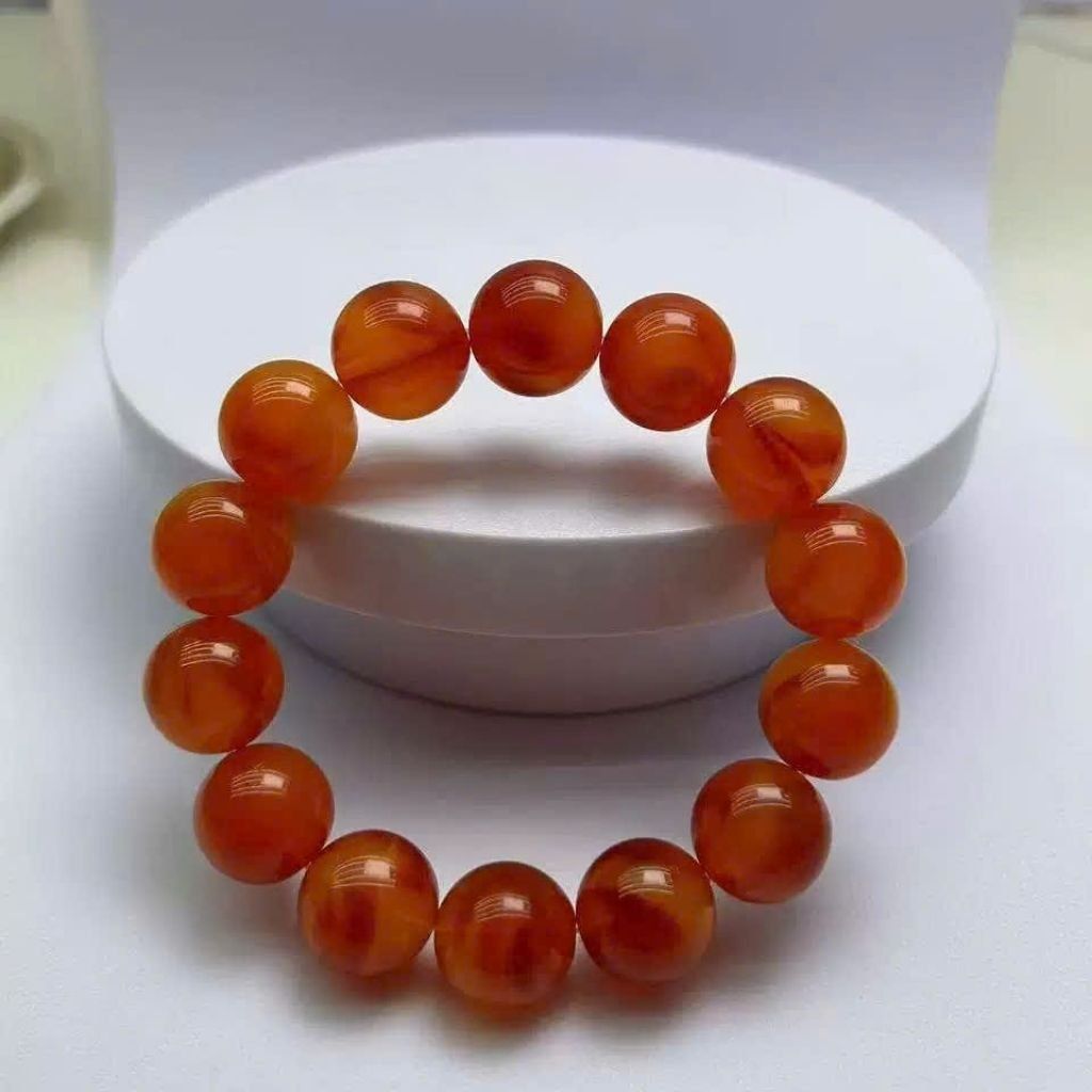 Vòng tay hổ phách kt 14 ly BKJECN-9024