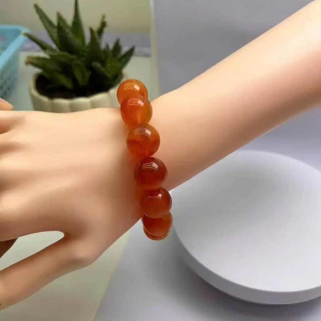 Vòng tay hổ phách kt 14 ly BKJECN-9024