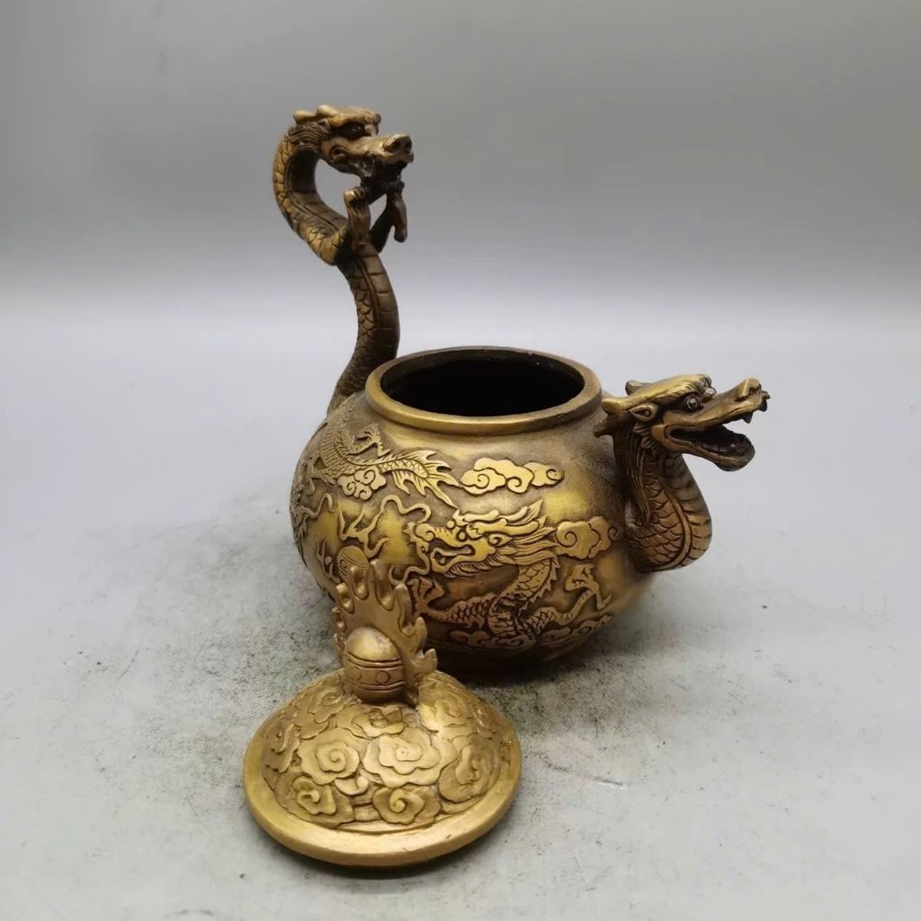 Hũ đồng Song Long Chầu Ngọc BKMECN-9132