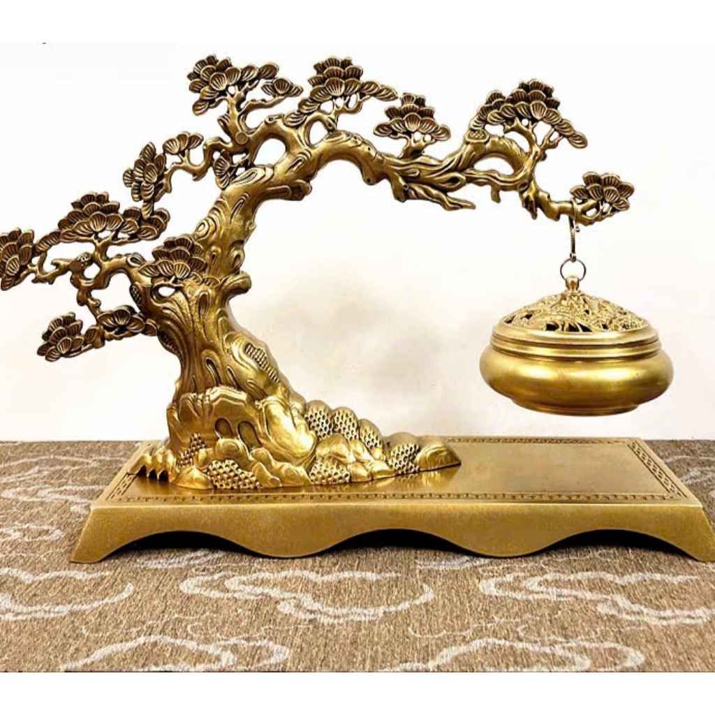 Lò đốt hương bằng đồng nguyên chất BKMECN-9136