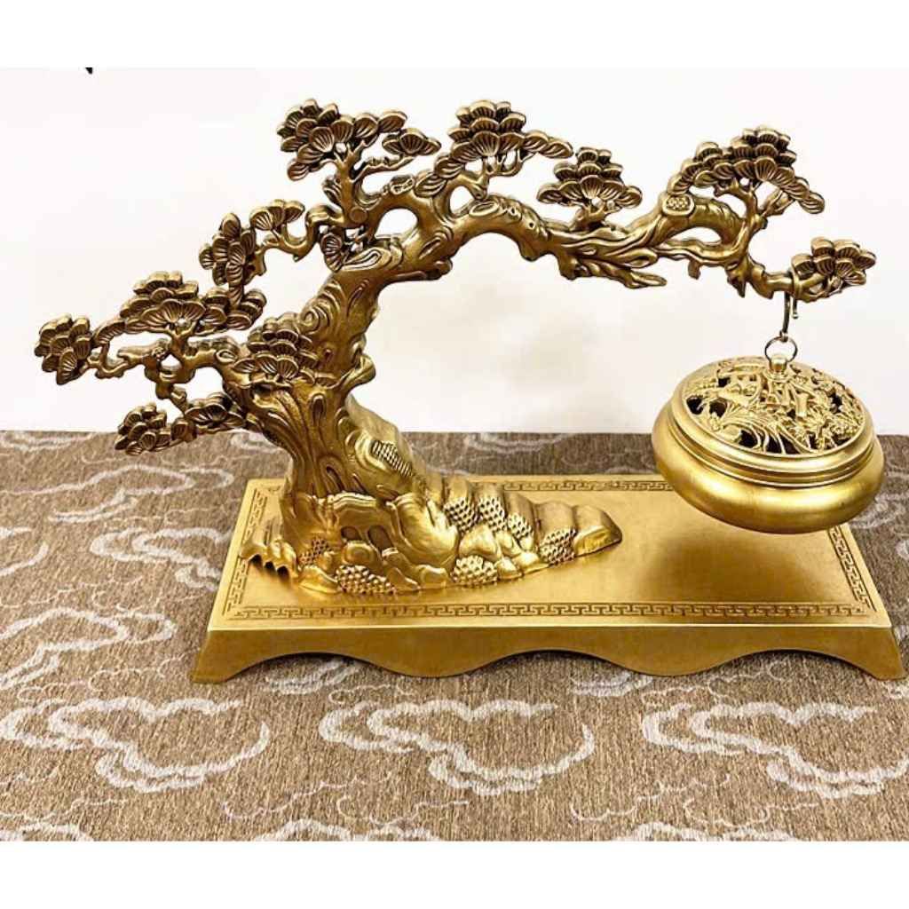 Lò đốt hương bằng đồng nguyên chất BKMECN-9136
