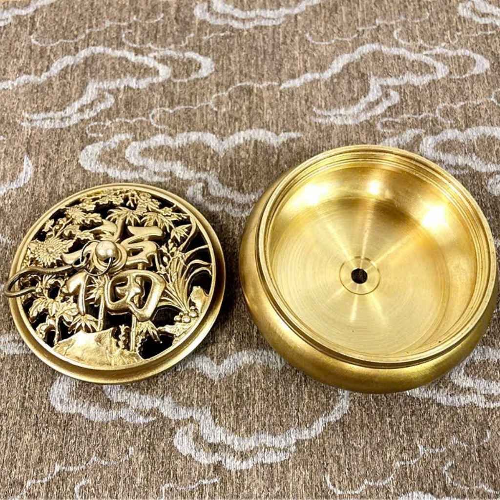 Lò đốt hương bằng đồng nguyên chất BKMECN-9136