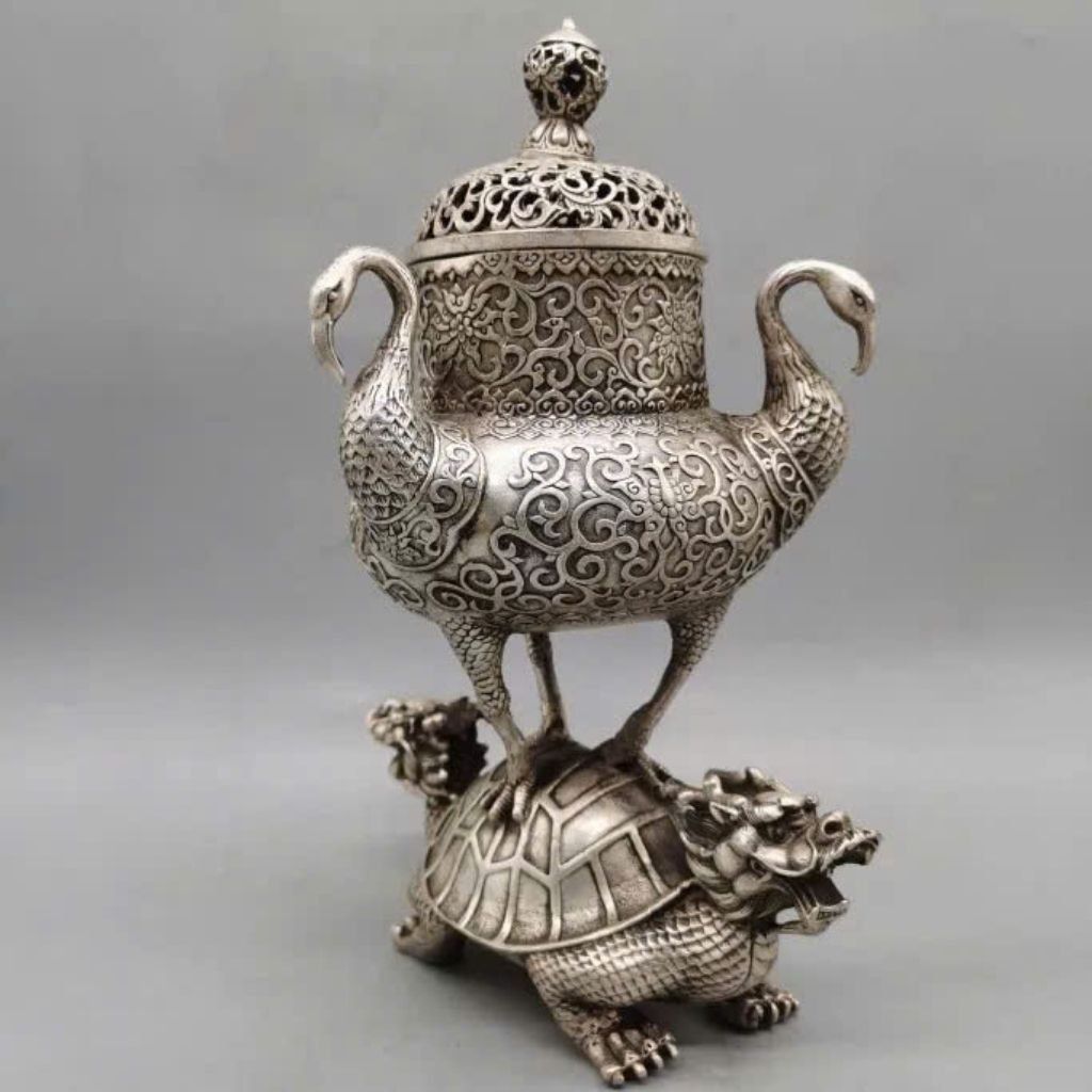 Lư xông trầm rùa đội hạc BKMECN-9151