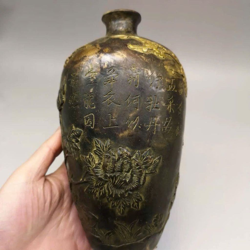 Bình hoa mận leo chim ác BKMECN-9097
