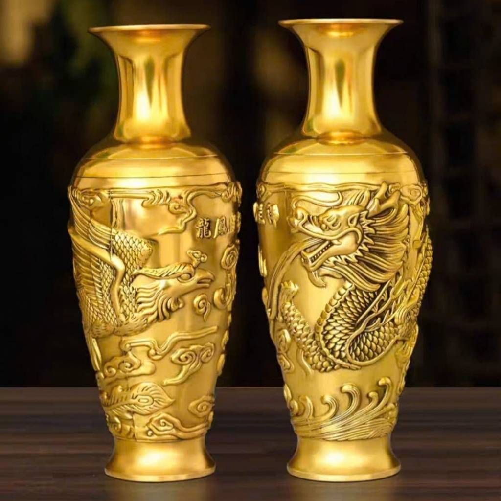 Bình đồng rồng phượng BKMEVN-9101