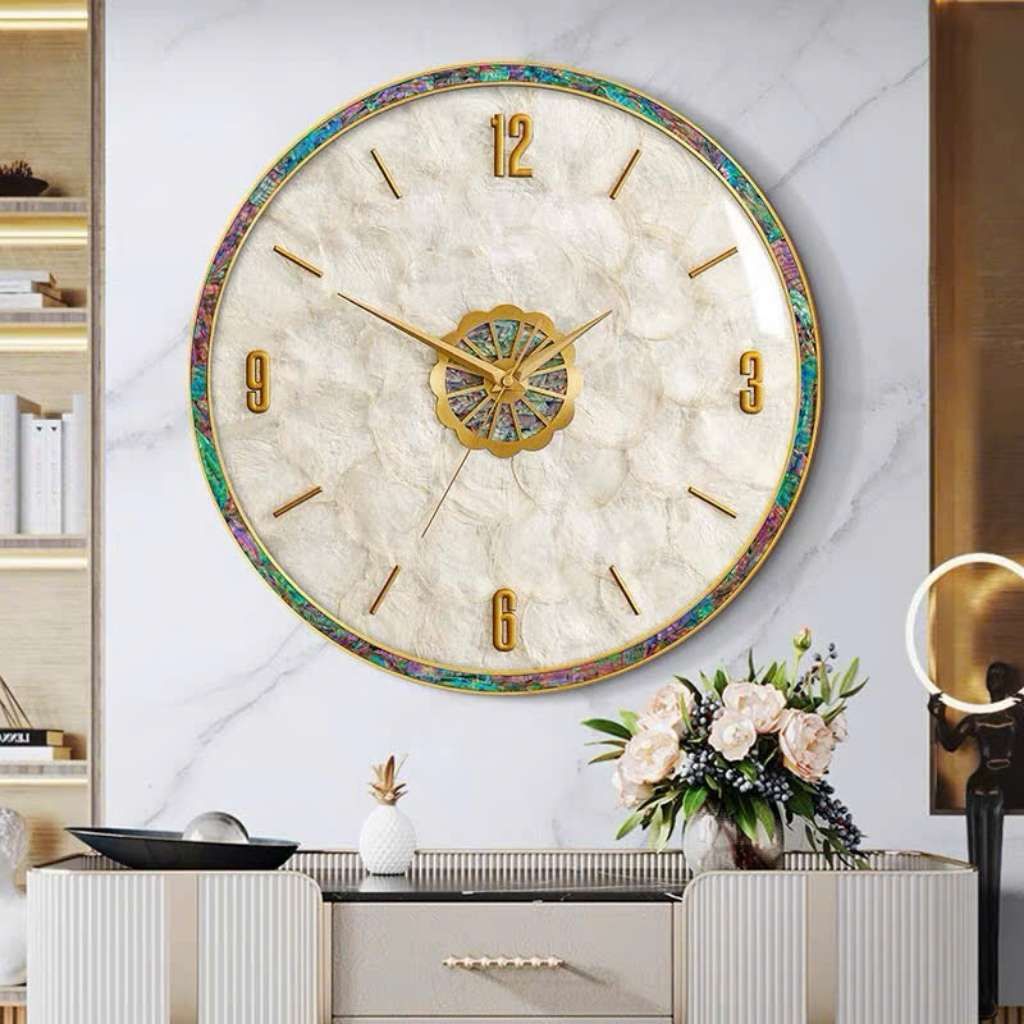 Đồng hồ treo tường vỏ sò nghệ thuật BKMECN-9128