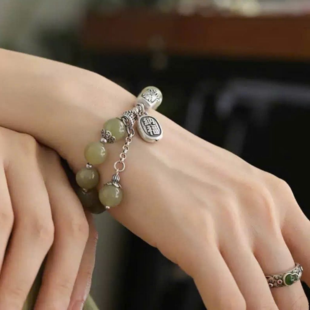 VÒNG TAY BẠC S925 NGỌC HÒA ĐIỀN BKSTCN-9092