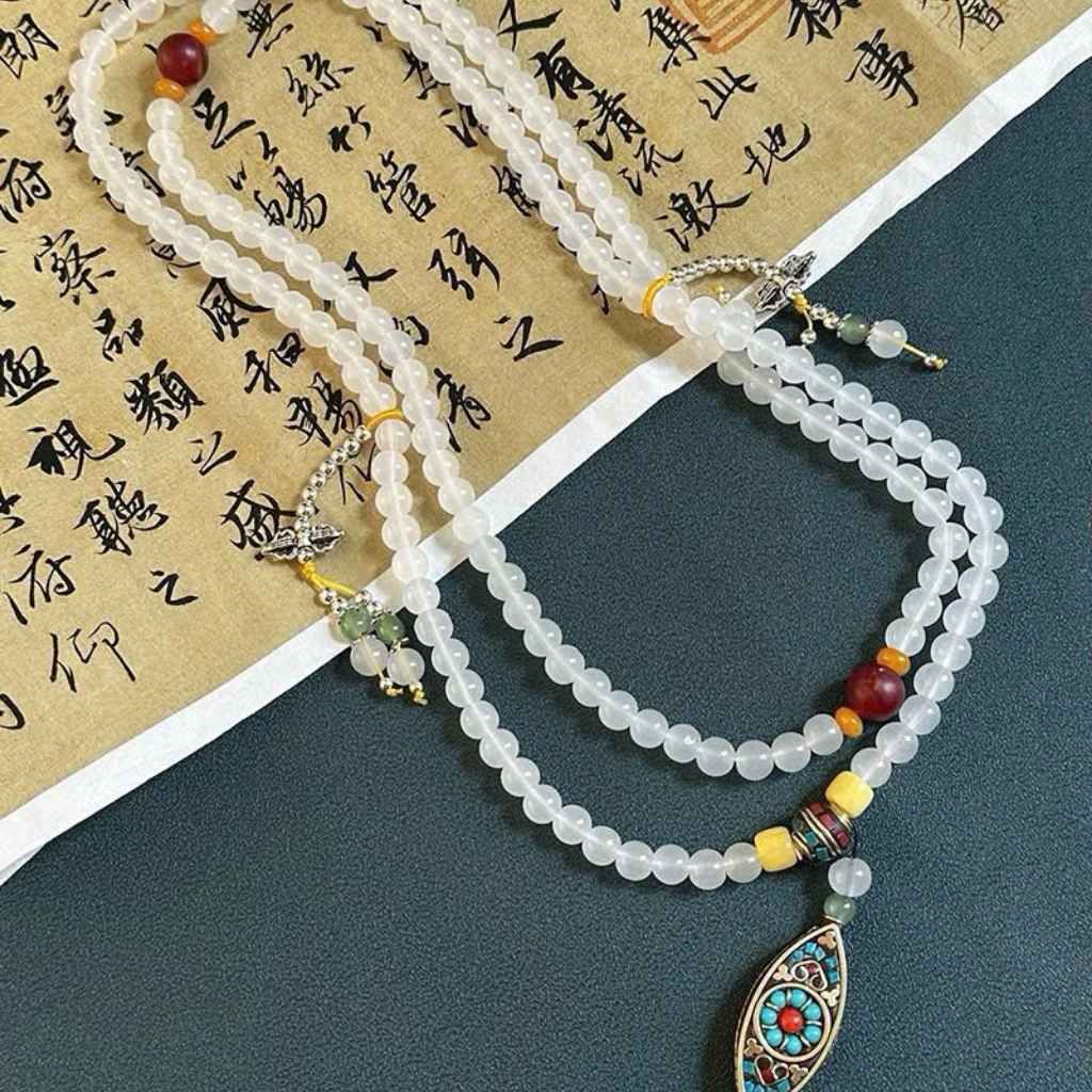Dây chuyền ngọc xanh BKSTCN-9182