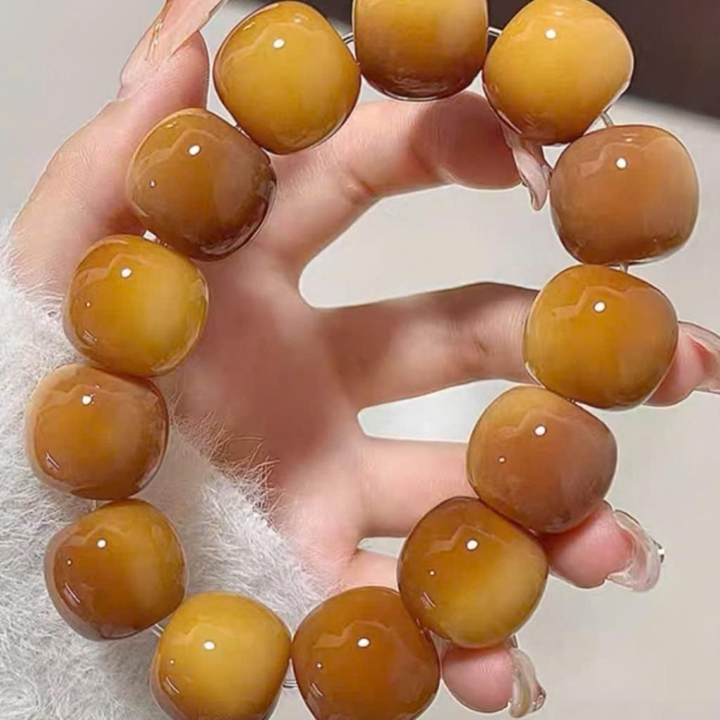 Chuỗi hạt tay bồ đề tự nhiên dáng trụ cổ điển BKSTCN-9193
