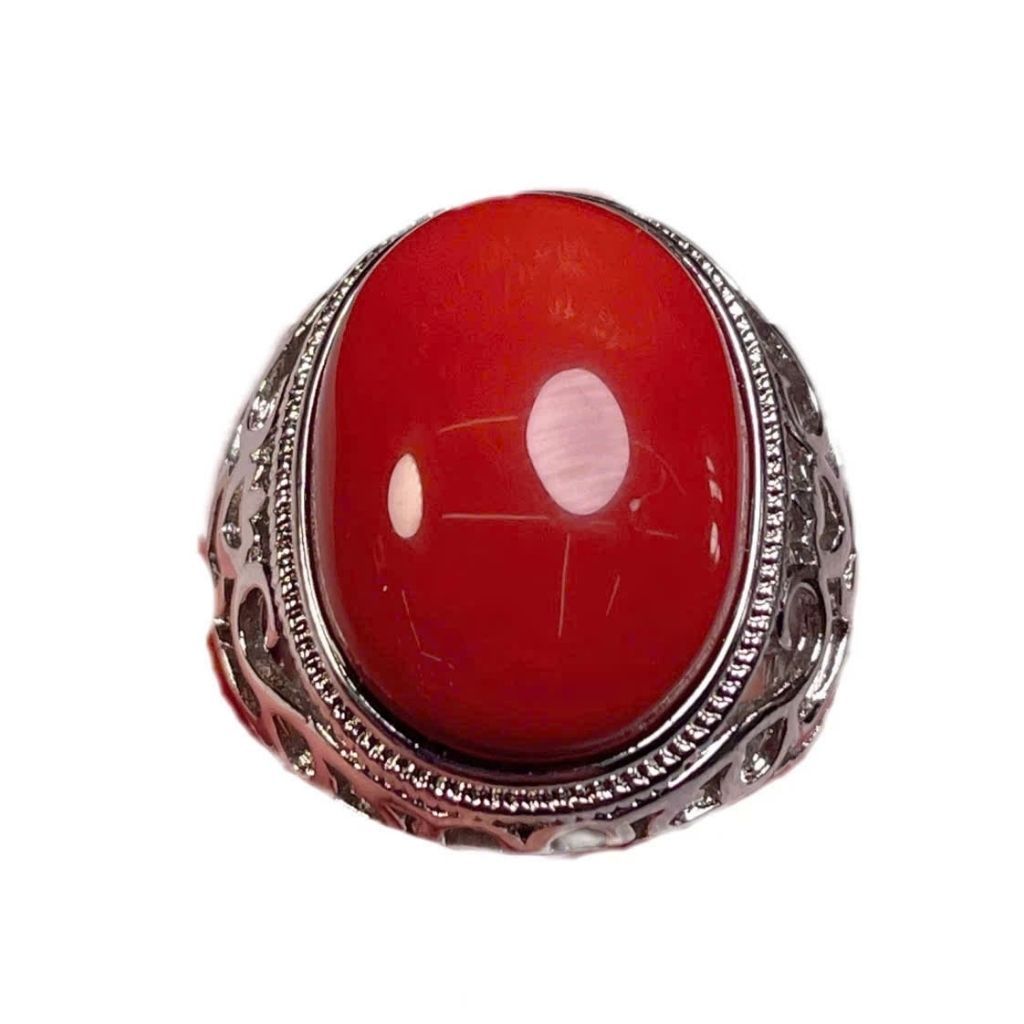 Nhẫn nam mặt đá đỏ Nam Hồng cổ điển BKSTCN-9198