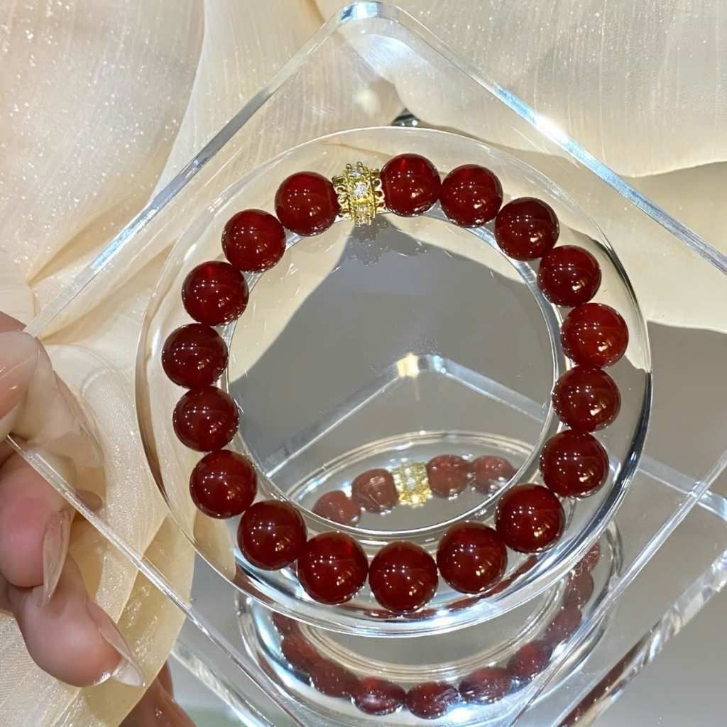 Vòng tay đá đỏ vượng khí BKSTCN-9202