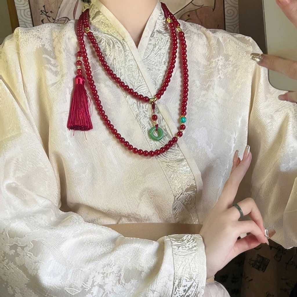 Dây chuyền chu sa kết hợp lưu tô BKSTCN-9203