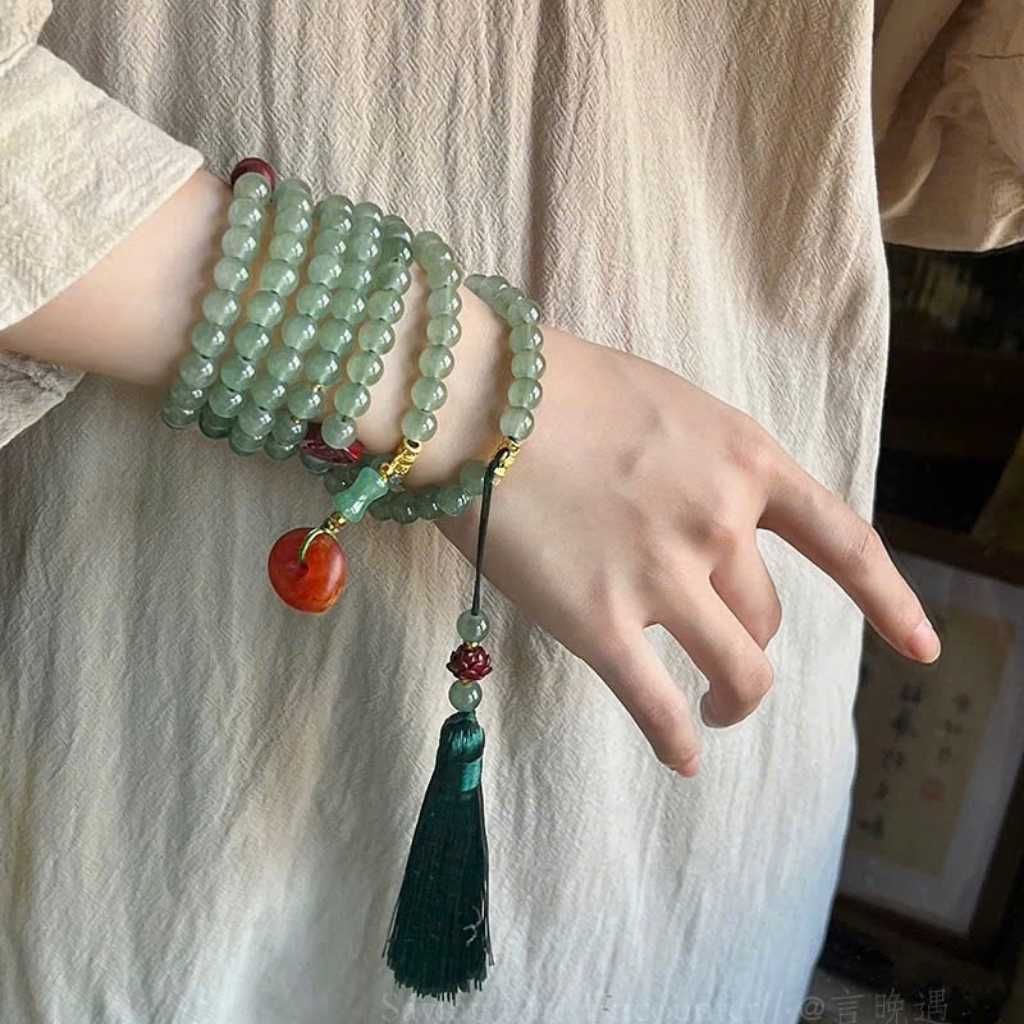 Dây chuyền chu sa kết hợp lưu tô BKSTCN-9203
