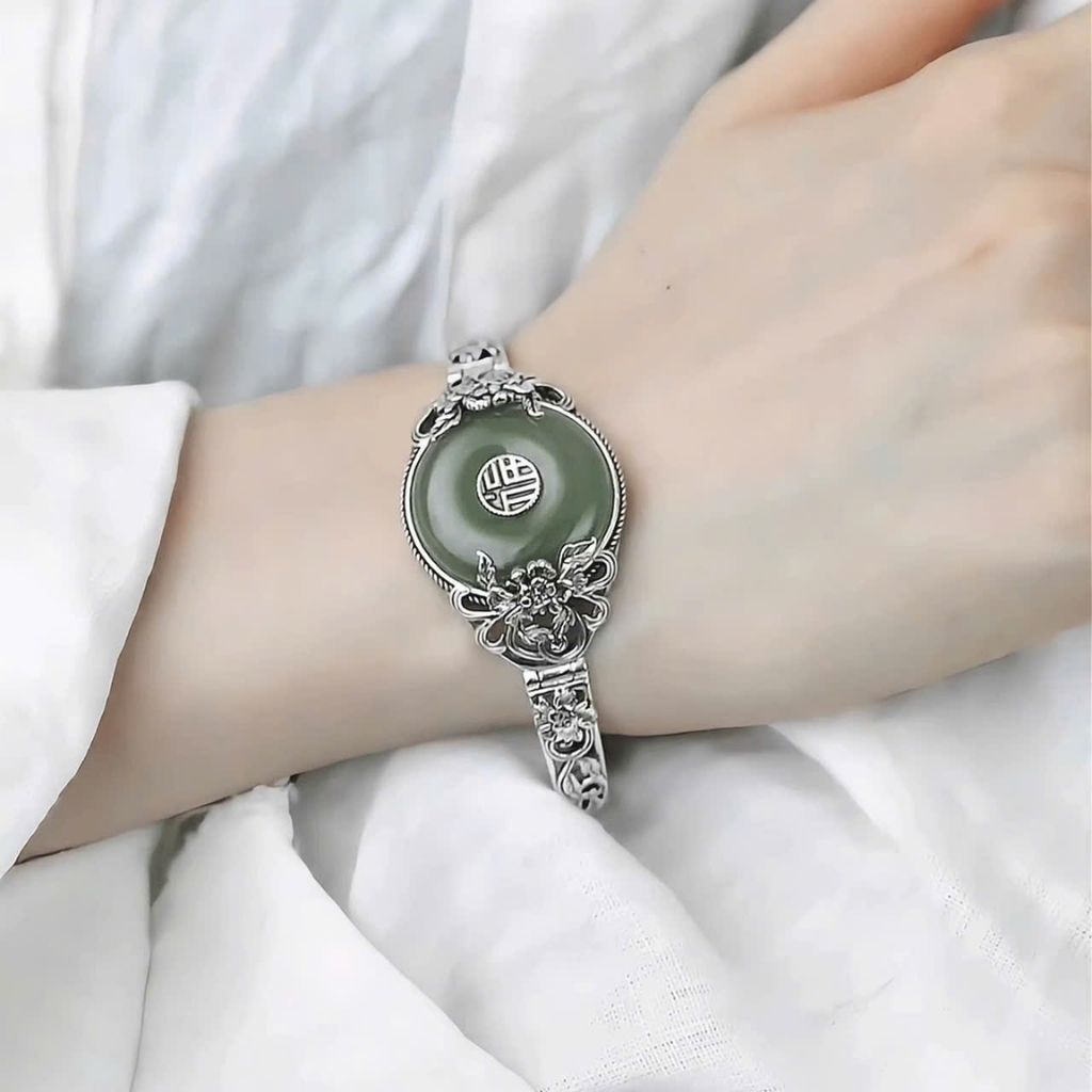 Vòng tay bạc S925 “Phúc Tự Bình An BKSTCN-9205