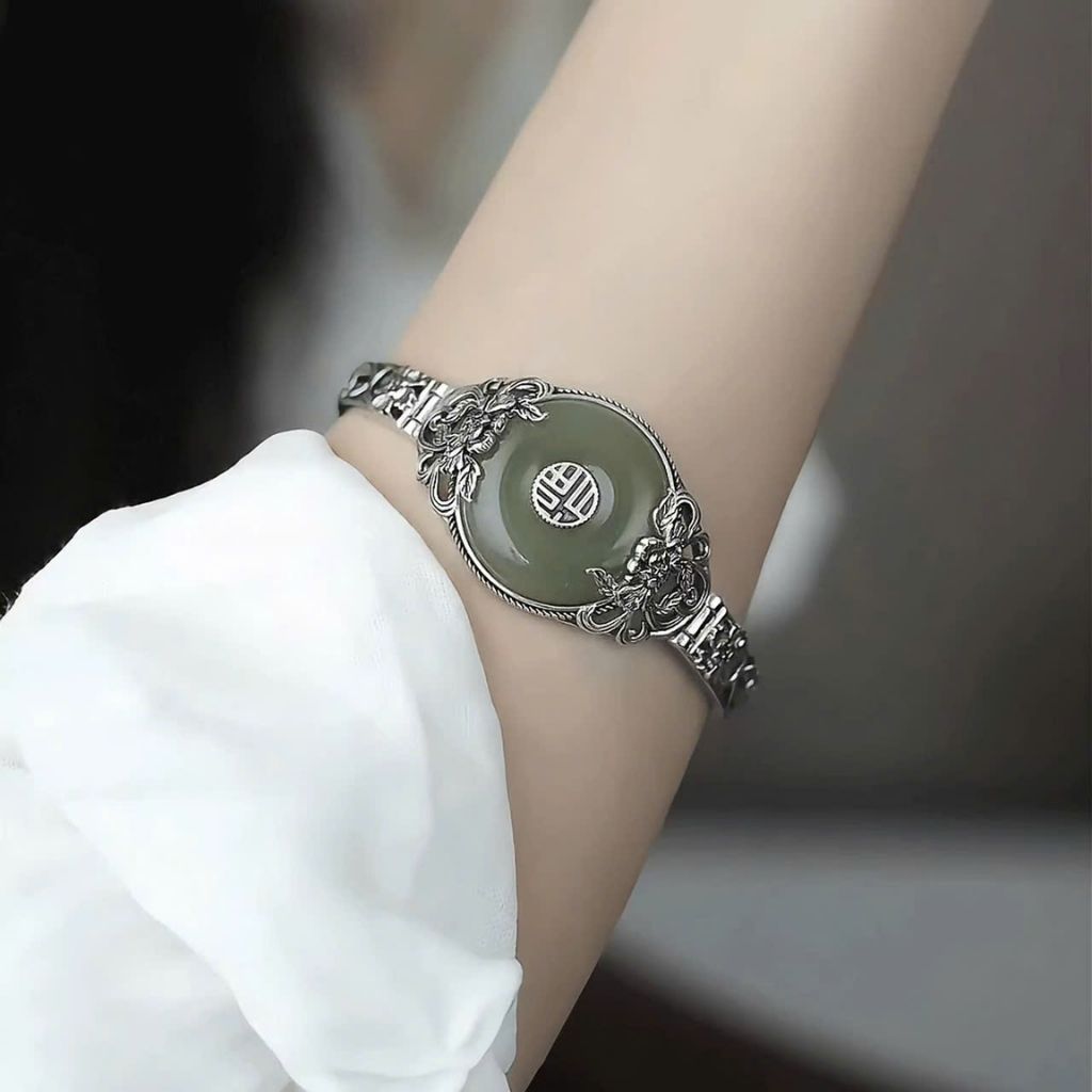 Vòng tay bạc S925 “Phúc Tự Bình An BKSTCN-9205