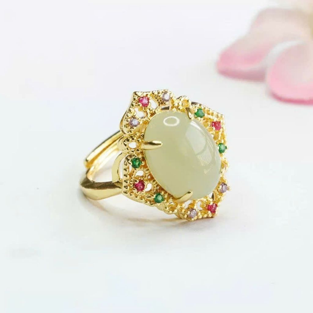 Nhẫn Ngọc Xanh Ngọc Bích BKSTCN-9214