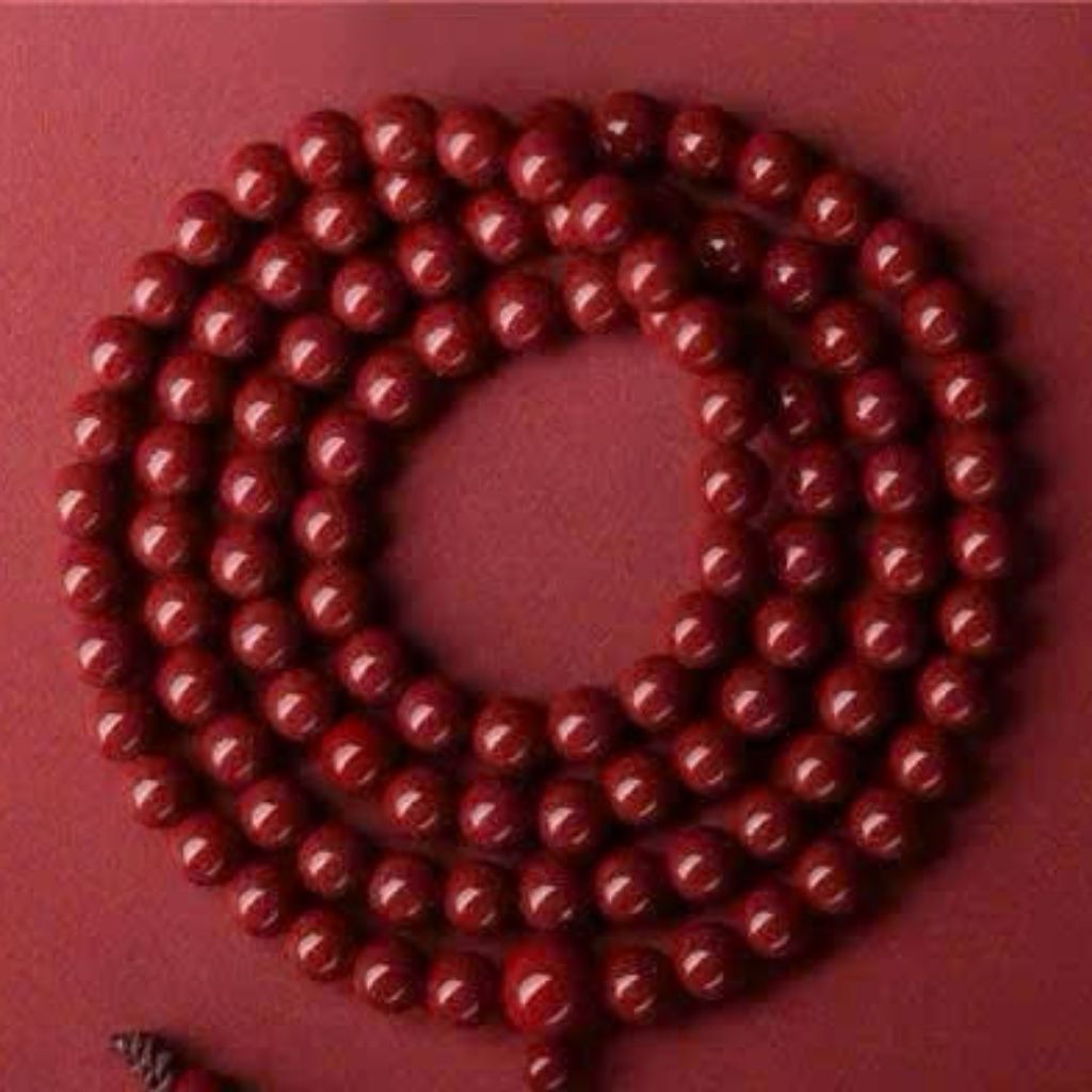 Vòng tay chu sa 108 hạt 6 ly BKSTCN-9217