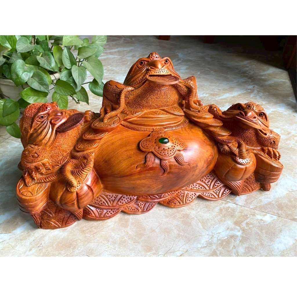 Bình tam cóc gỗ hương ta BKWOVN-9121