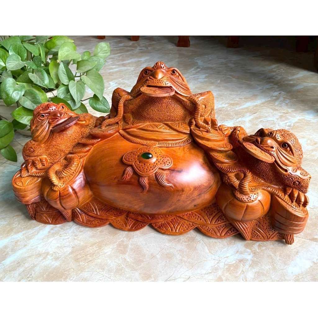 Bình tam cóc gỗ hương ta BKWOVN-9121