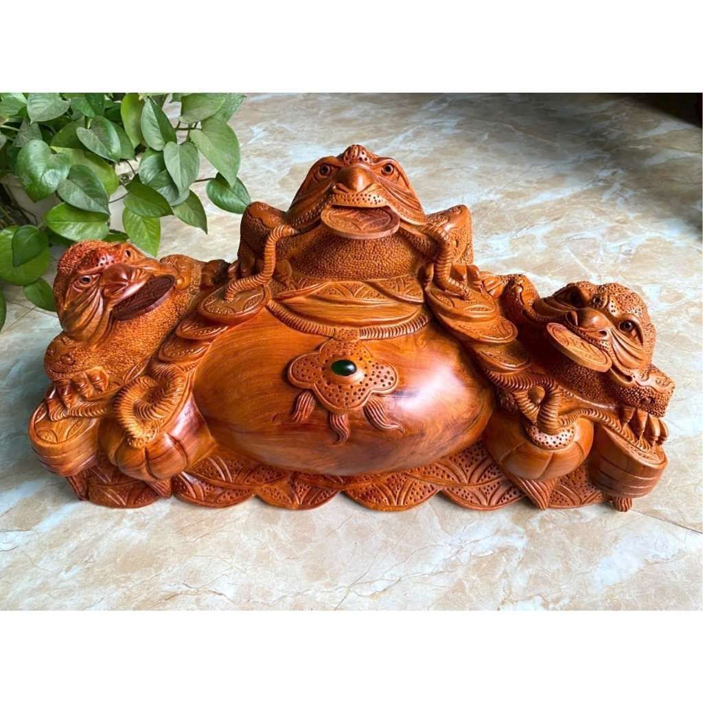 Bình tam cóc gỗ hương ta BKWOVN-9121
