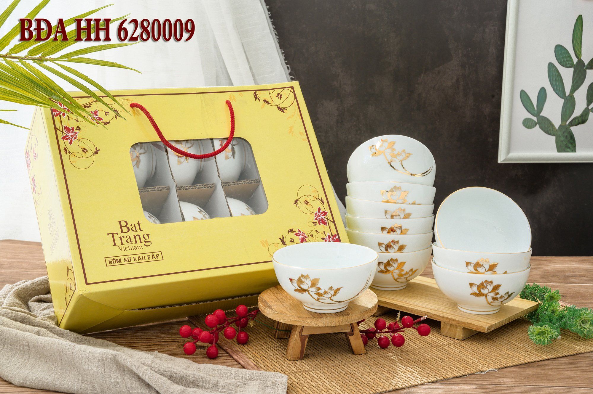Bộ 10 Chén Ăn Cơm Gốm Sứ Bát Tràng Cao Cấp Đa Dạng Mẫu Mã Cực Đẹp