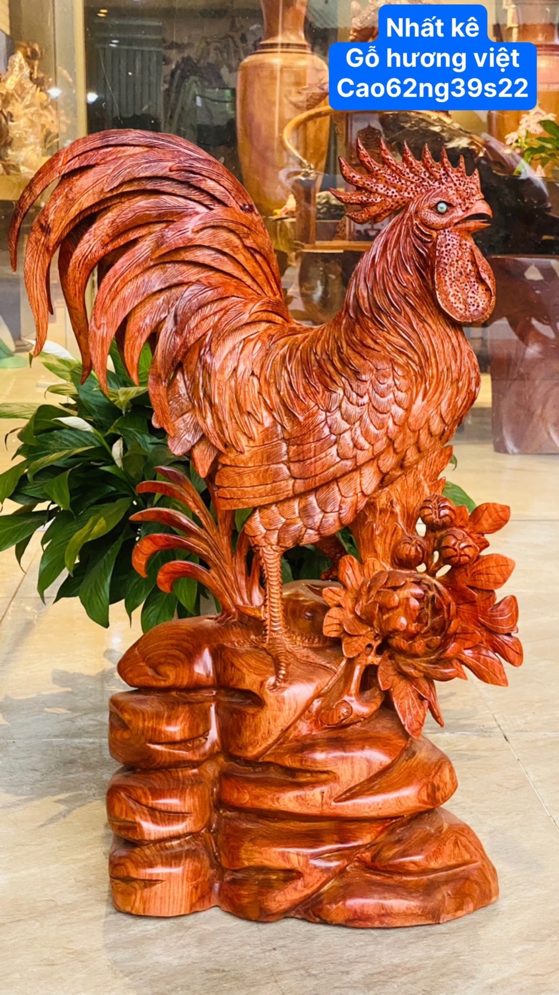 Nhất kê tài Lộc Gỗ hương việt