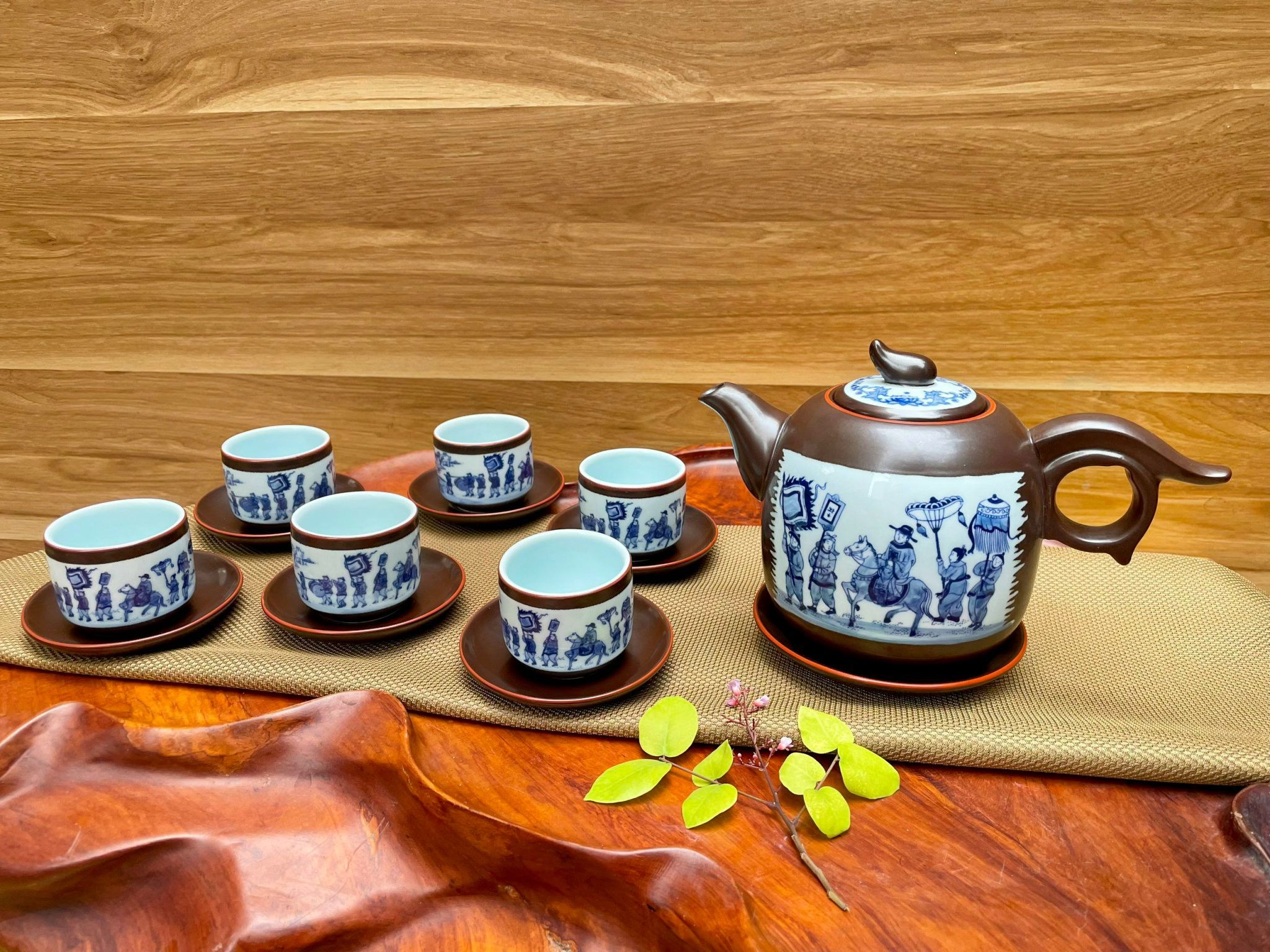 BỘ ẤM CHÉN VINH QUY BÁI TỔ