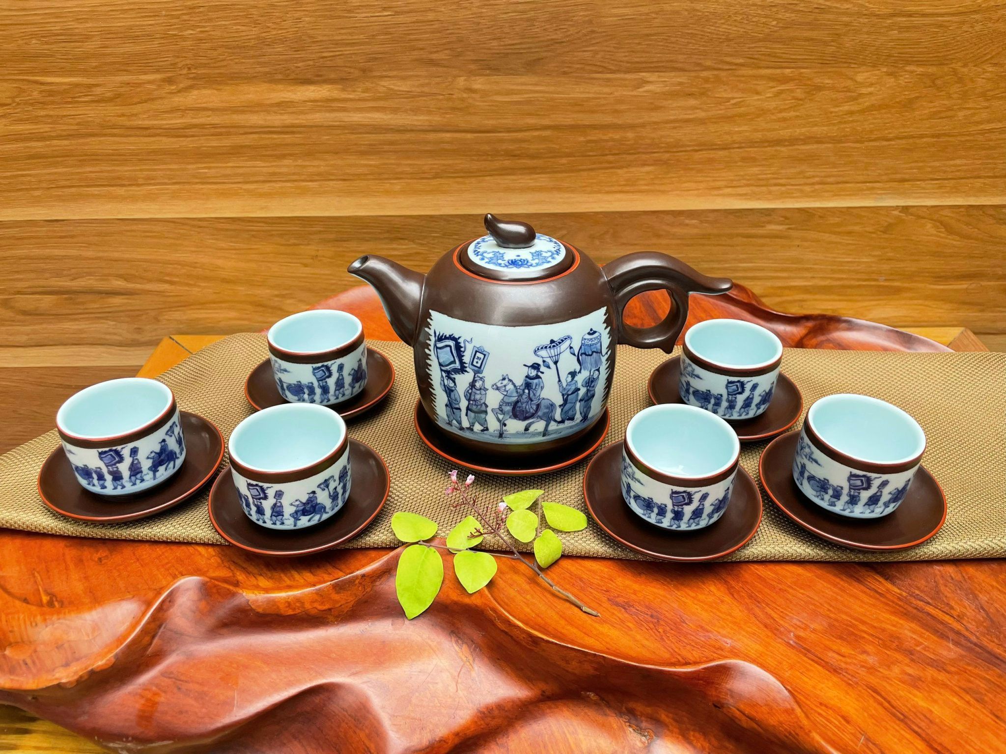 BỘ ẤM CHÉN VINH QUY BÁI TỔ