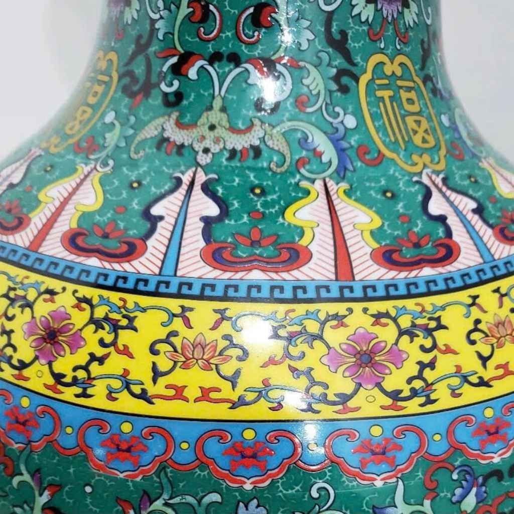 Bình hoa Càn Long Vạn Phúc BKCECN-9146