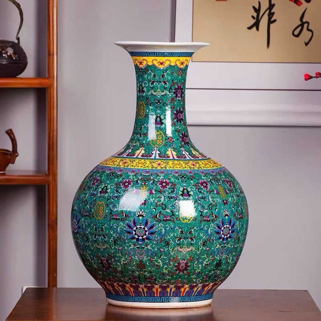 Bình hoa Càn Long Vạn Phúc BKCECN-9146