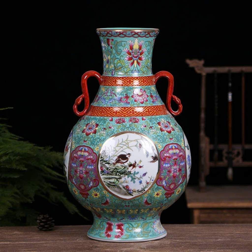 Bình gốm hoa điểu BKCECN-9148