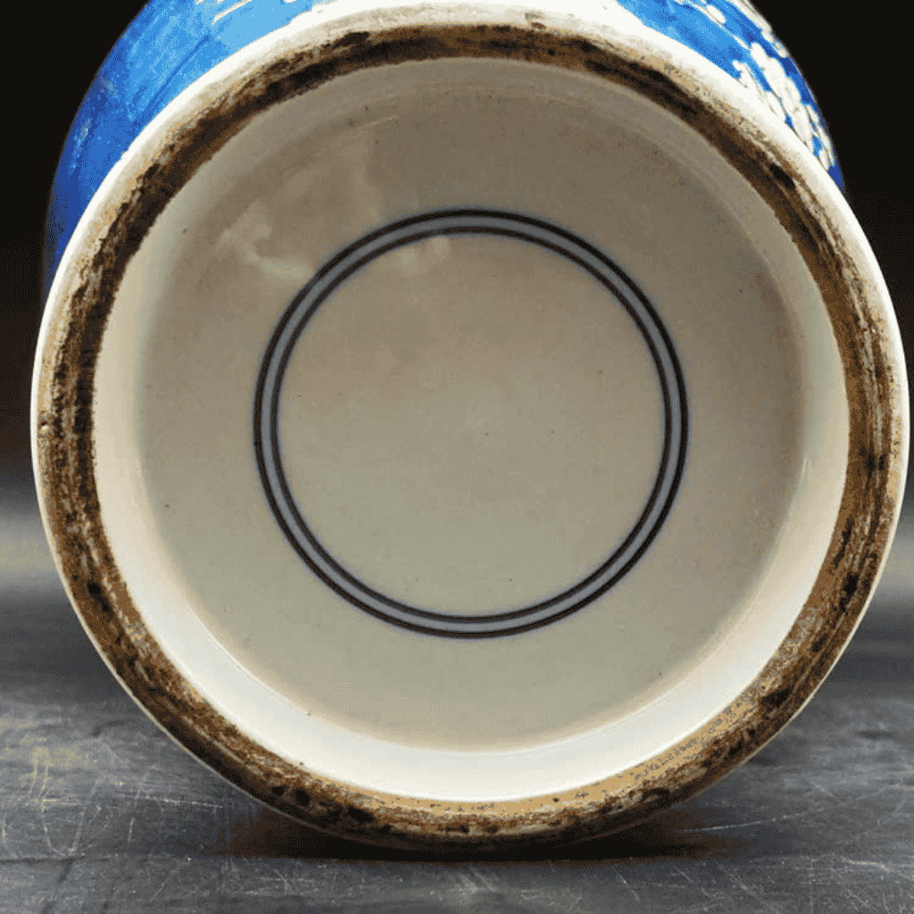 Bình gốm hoa mai xanh cổ điển BKCEVN-9144