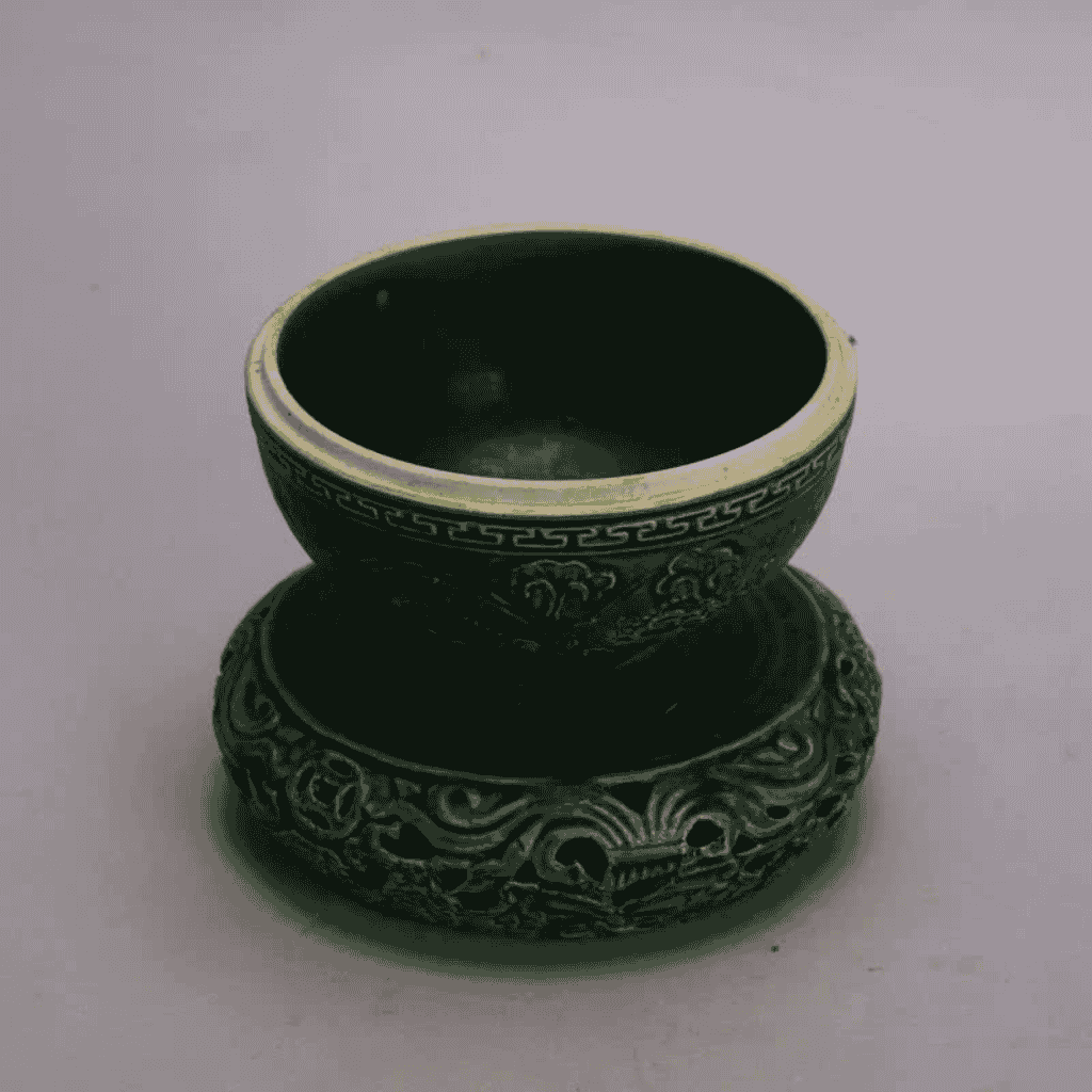 Lư hương xoay cổ đại men lục BKCECN-9145