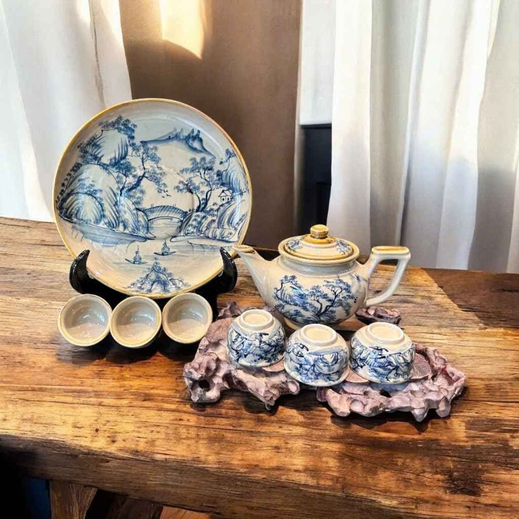 Bộ ấm chén sơn thủy hữu tình BKCEVN-9151