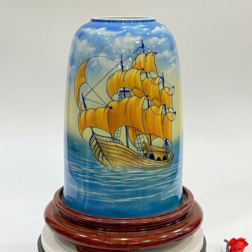 Lọ chuông gốm sứ thuận buồm xuôi gió BKCEVN-9164