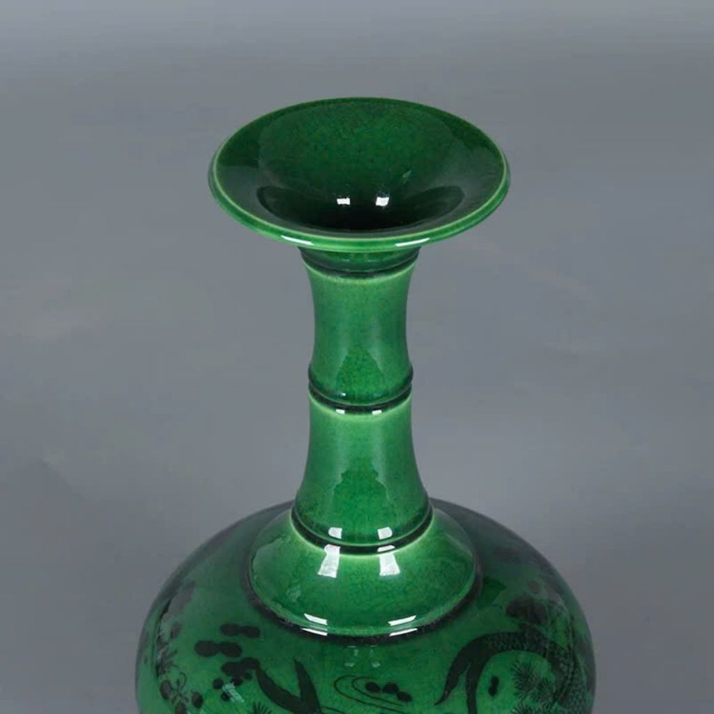 Bình gốm lục ngọc men rạn BKCECN-9166