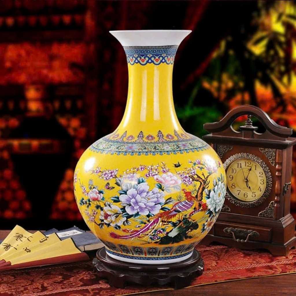 Bình hoa thời trang gà trống vàng kim BKCECN-9188