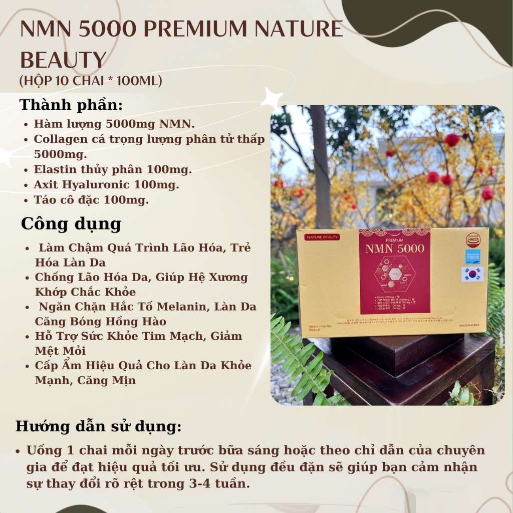 Viên uống NMN 5000 Hàn Quốc BKHEKR-9018