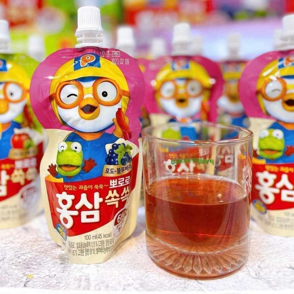 NƯỚC HỒNG SÂM TRÁI CÂY PALDO PORORO BKHEKR-9110